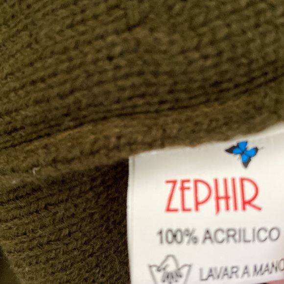Zephyr forest green cardigan XL - Picture 5 of 5